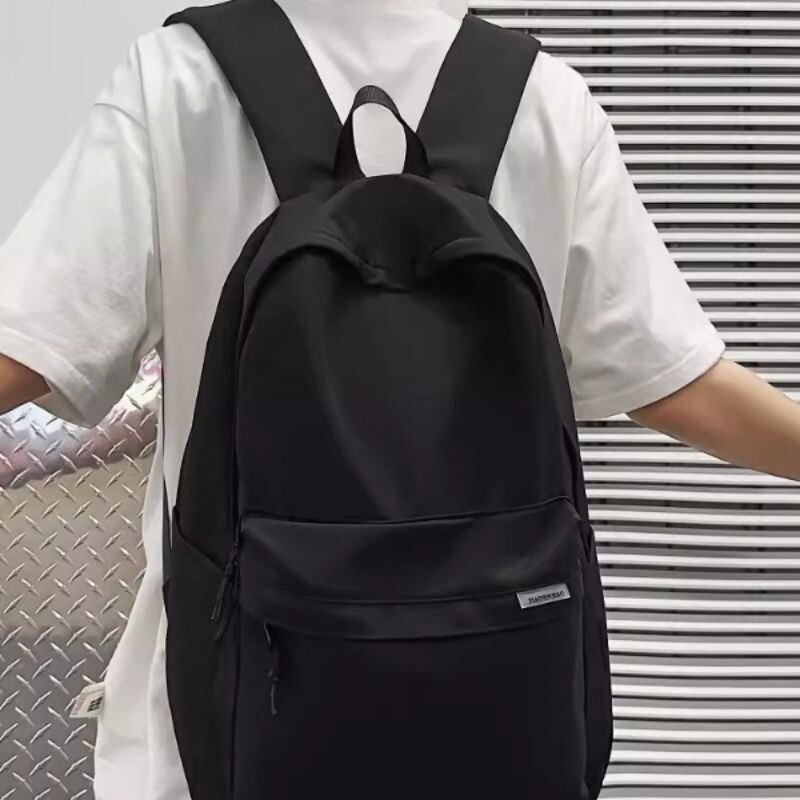 高中生书包男大学生时尚休闲简约背包男款韩系外出旅游双肩包防水