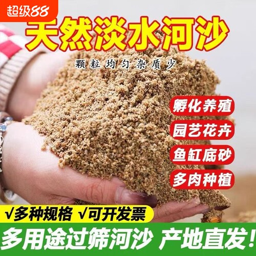 天然河沙粗沙细沙拌土垫底铺面