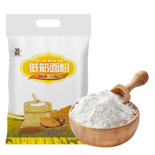邹有才低筋面粉2.5kg*1袋家用烘焙高筋