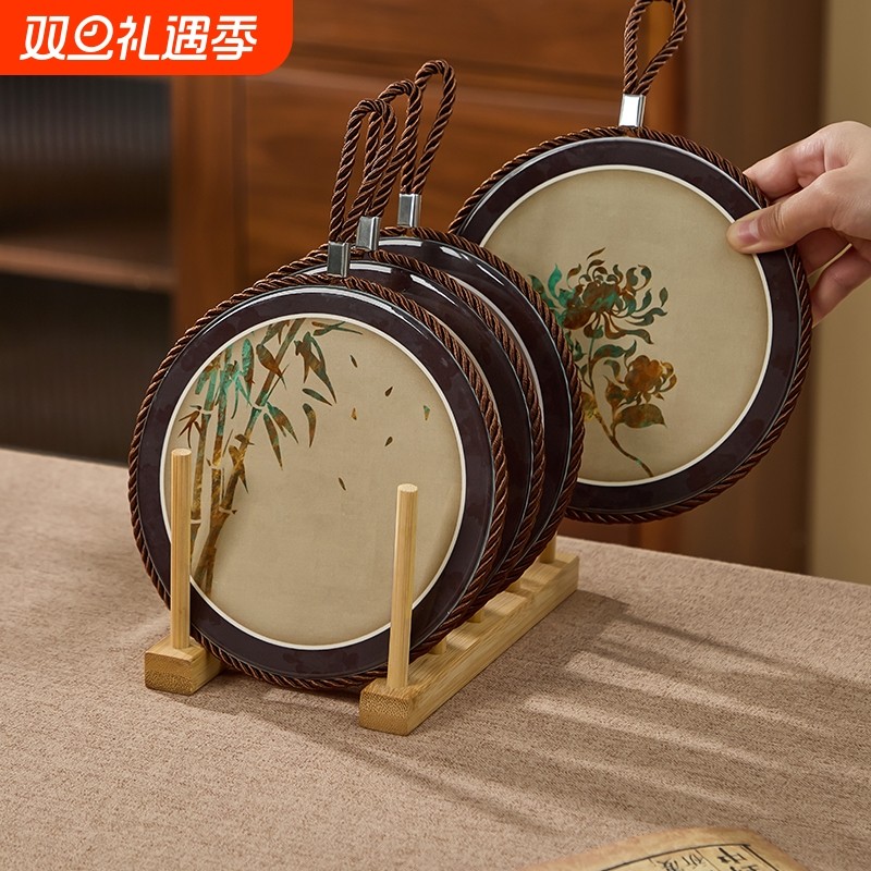 陶瓷隔热垫餐桌锅垫2025新款家用厨房桌面防烫桌垫耐高温碗垫杯垫