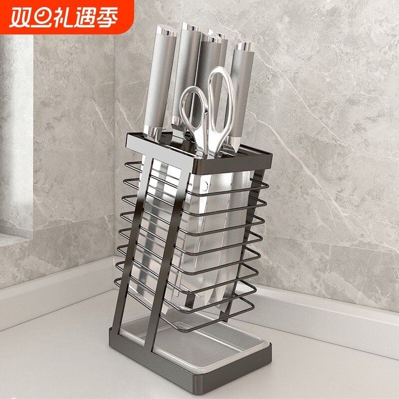 刀架厨房置物架菜刀砧板锅盖一体