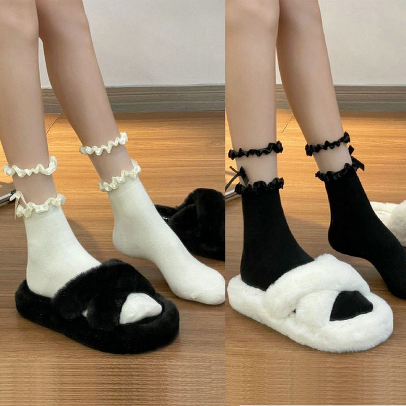 小红书袜子jk玻璃丝女