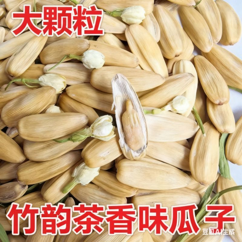 新货茉莉花茶香瓜子大颗粒葵花籽香竹韵干炒熟古法炒货零食