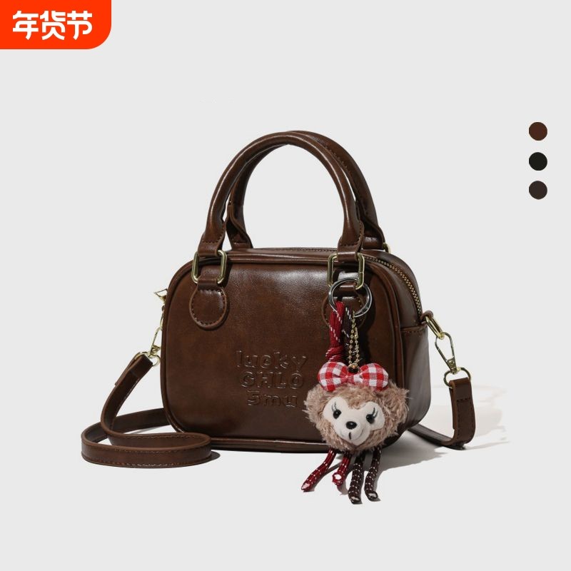 金玉鸟保龄球包包2025新款女包通勤枕头包单肩斜挎包波士顿手提包,箱包皮具/热销女包/男包,通用款女包,淘宝优惠券,粉丝福利购,淘宝优惠卷