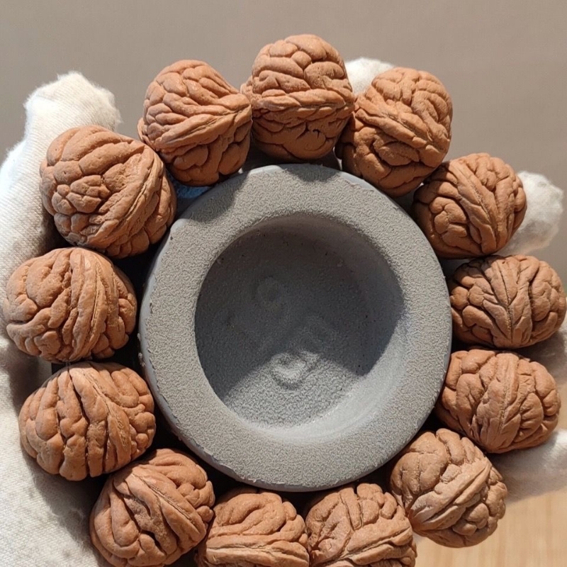 21mm自然桩型霸王龙精品文玩桃核手串秦岭龙纹桃胡佛珠手持念珠男