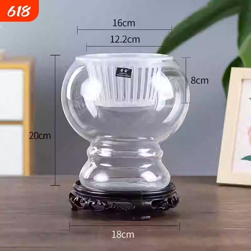 水培植物玻璃花瓶水养绿萝绿植插花器皿客厅桌面装饰摆件特大号