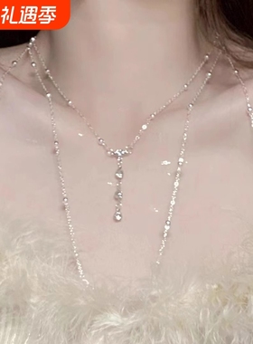 胸链身体链性感比基尼2023年新款爆款锁骨链后背链项链女生闪亮