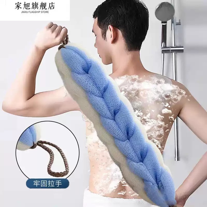 沐浴球男用浴花长条式2025新款搓背浴球大号高档不散超柔软搓澡