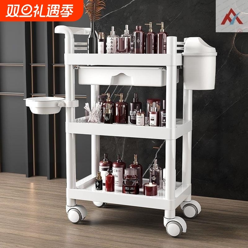 美容院理发美容推车小推车移动手推美容推车置物架仪器手推工具车