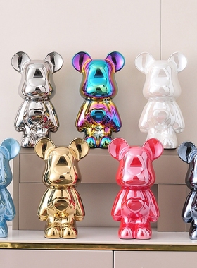 暴力熊摆件客厅轻奢电视柜家居高档酒柜网红装饰品套装桌面高级