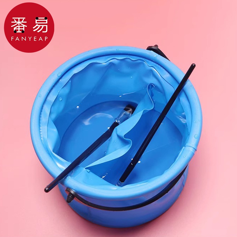 洗笔桶AB1SQ0-颜料水粉绘画水彩小水桶便携手提国画油画折叠画
