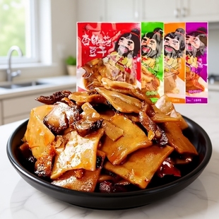 张飞杏鲍菇豆干四川重庆小包装传统老五香香辣豆腐干零食特产辣味