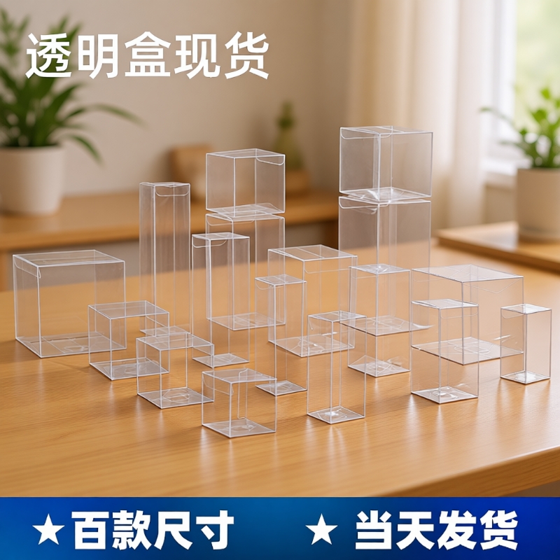 多种尺寸可选透明塑料包装盒
