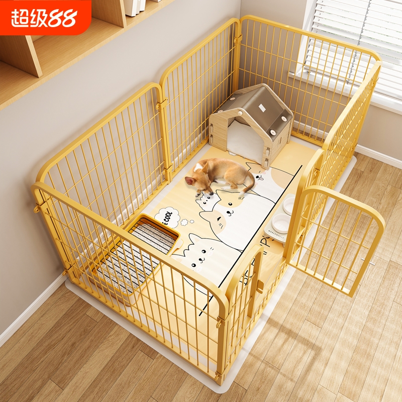 狗狗宠物围栏室内家用自由组合狗笼子中小型犬泰迪隔离门专用狗窝