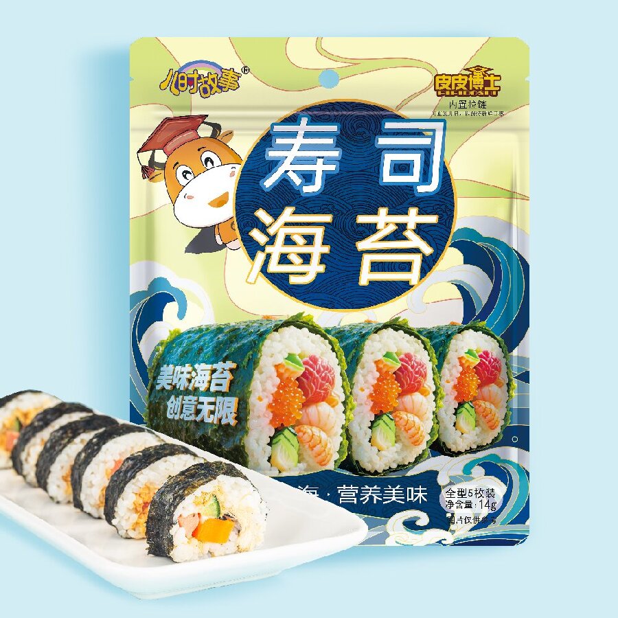 皮皮博士儿时超值紫菜片拌饭寿司海苔片