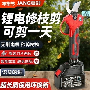 电动剪刀修枝剪果树园林专用充电式手持树枝锂电大功率型剪枝神器