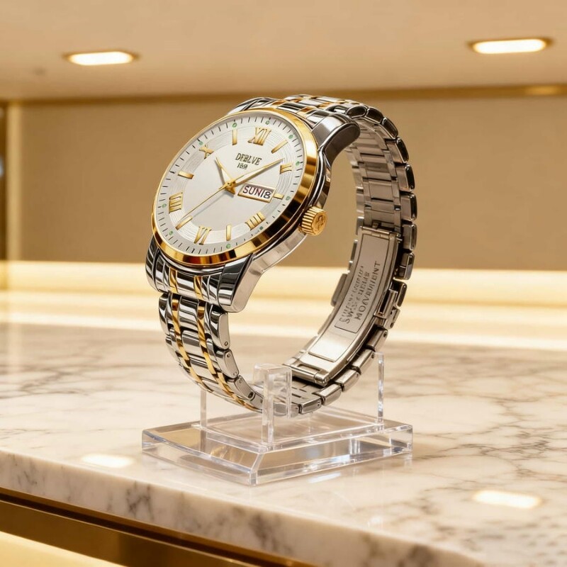 正品瑞士全自动非机械表手表男士学生韩版时尚潮双日历防水表夜光