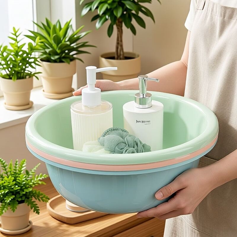 2个装加厚大号塑料水盆宿舍学生家用洗脸盆洗菜盆婴儿宝宝洗脸盆