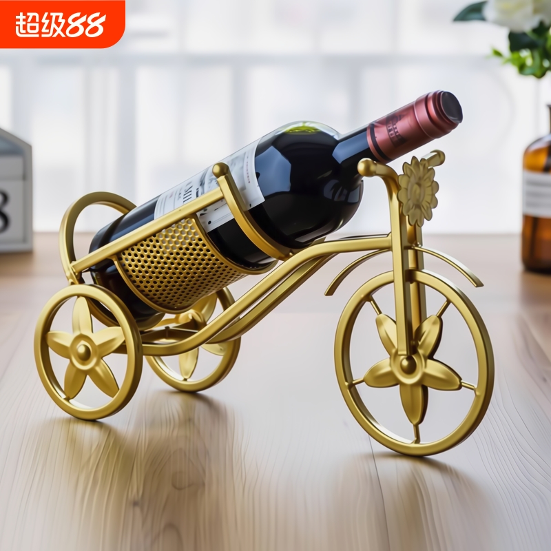 红酒架摆件创意家用现代轻奢红酒杯架高档酒柜装饰品酒瓶架子家居