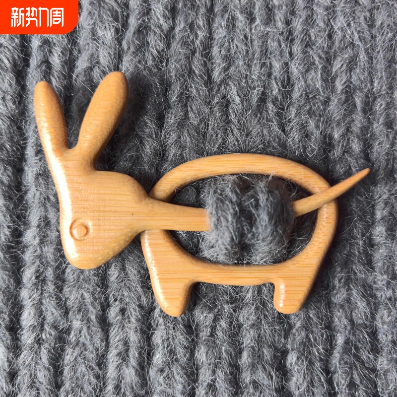新款broohpinwithwoodenanimalpatter
