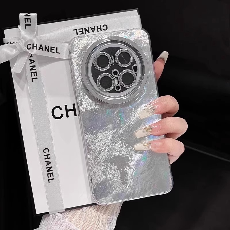 适用华为Mate70手机壳mate70pro带闪粉镜头膜mate60pro超薄mate50p全包防摔m40pro保护套高级感冰川纹手机壳