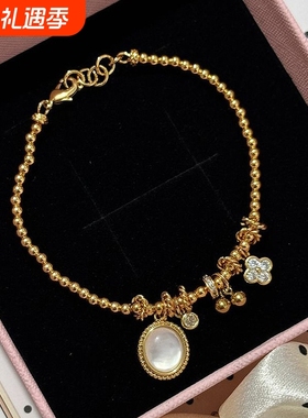 爆款龙心同款盘缠手链幸运球滴流新款时尚轻奢平替手饰