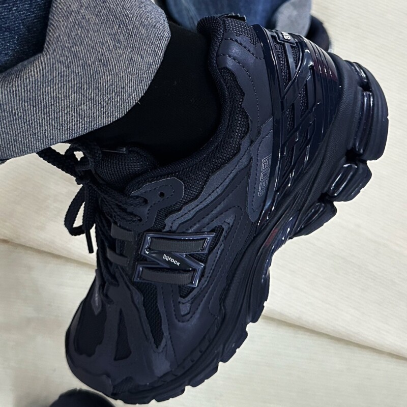 复古休闲板鞋1906黑白翻毛皮网面拼接低帮男女百搭慢跑运动跑步鞋