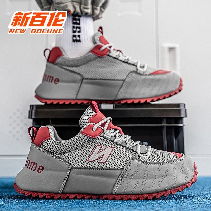 新百伦2025秋冬爆款跑步鞋新款男鞋潮流休闲百搭网面阿甘鞋德训鞋