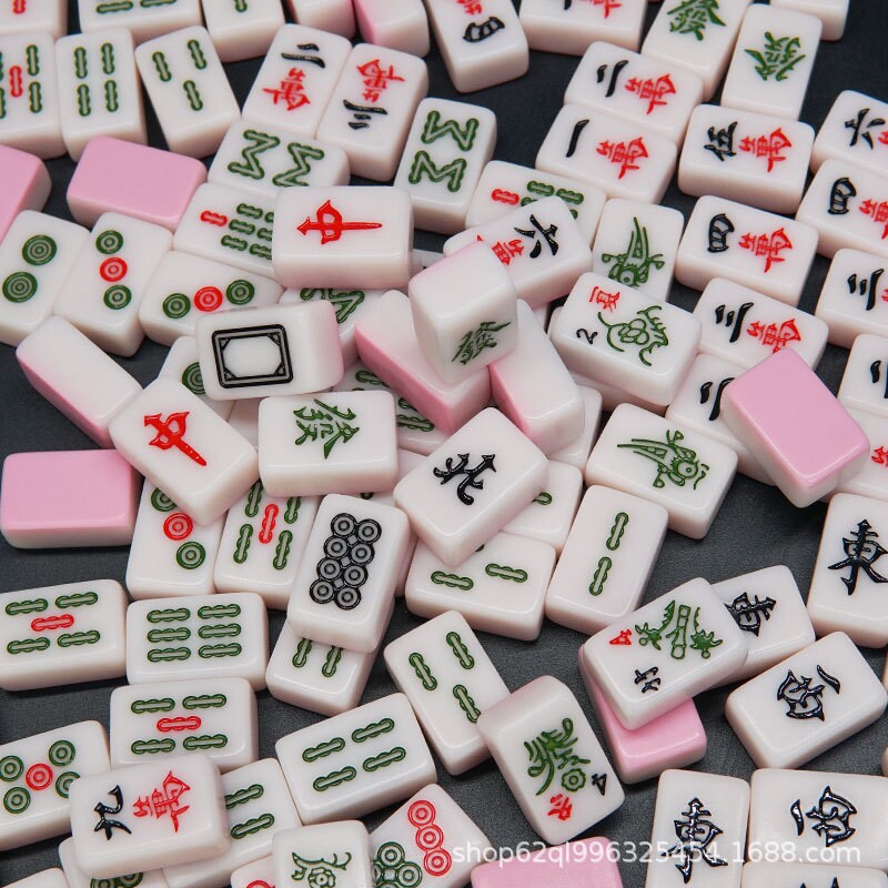 工厂现货代发24mm密胺迷你小麻将牌户外便携宿舍旅行便携手搓小号