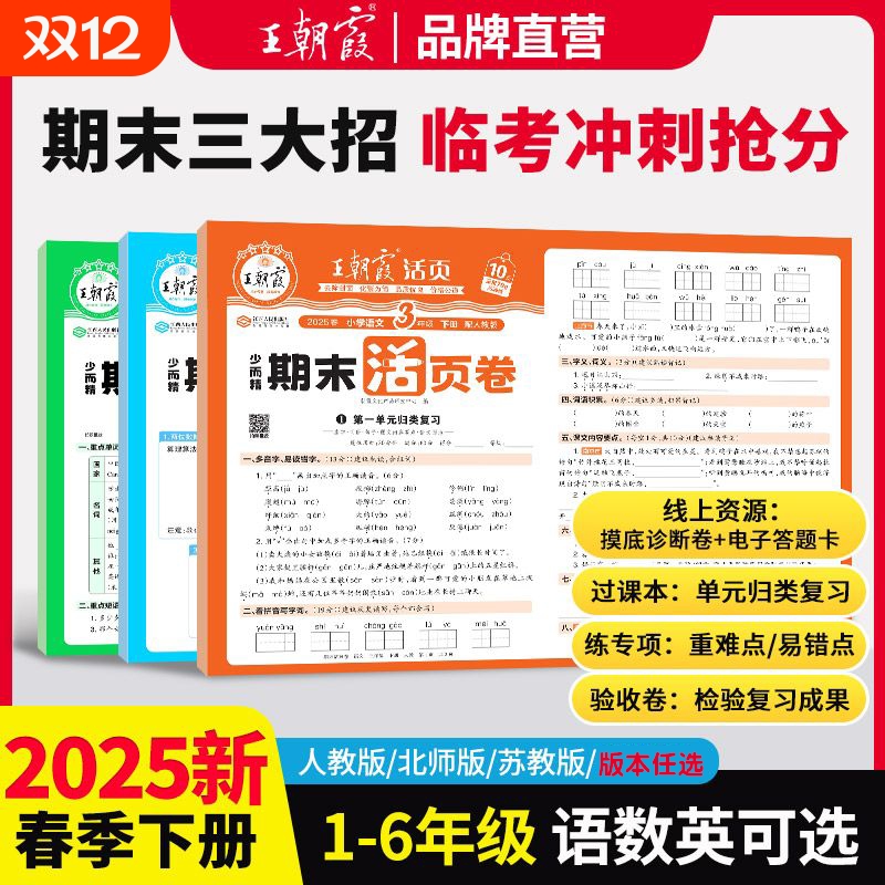 王朝霞期末活页卷期末冲刺卷