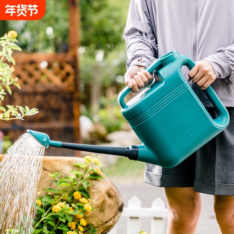 浇花水壶洒水壶家用大容量浇水壶长嘴花洒喷壶浇菜神器专用喷水壶