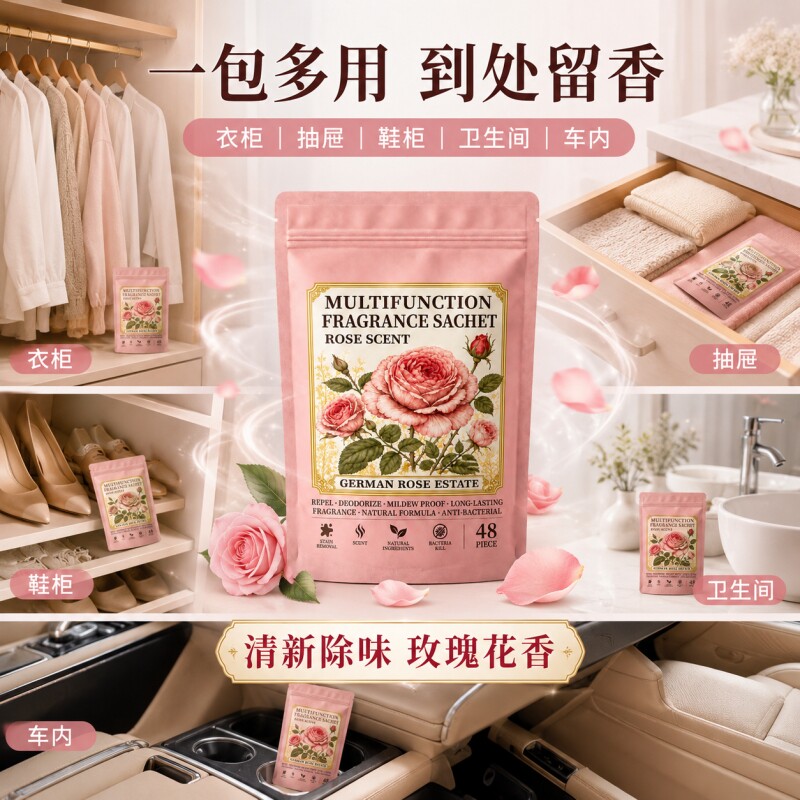 衣柜玫瑰香薰包抽屉车车内宿舍香芬扩香包鞋柜香薰