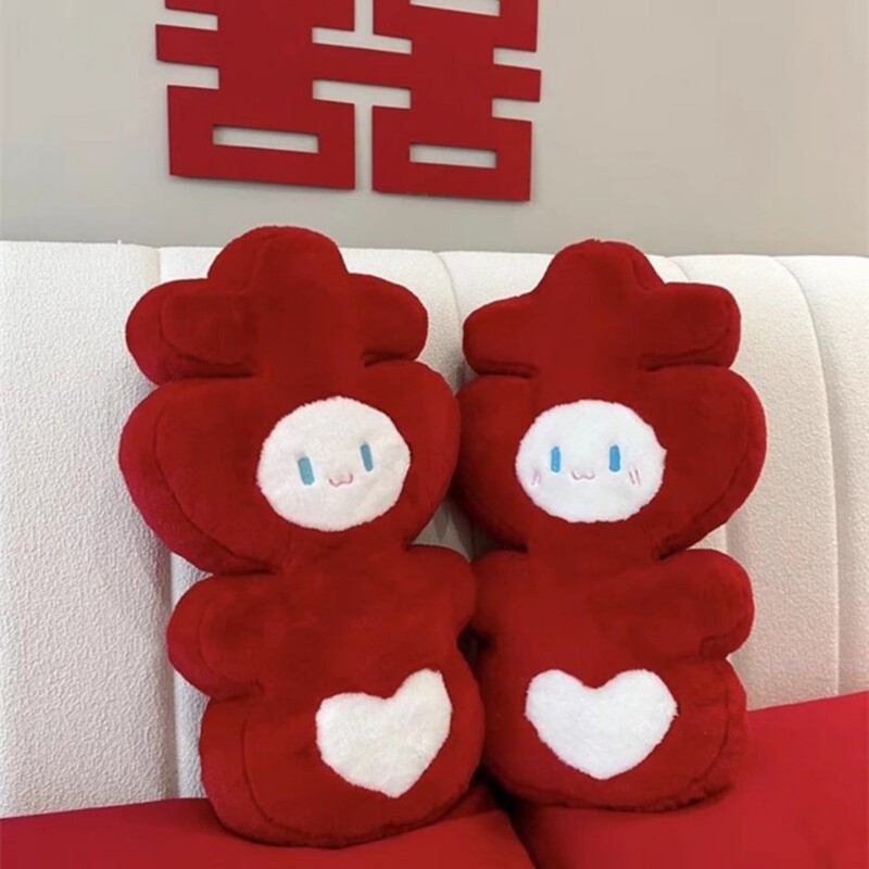 婚礼婚房布置公仔压床娃娃一对图片