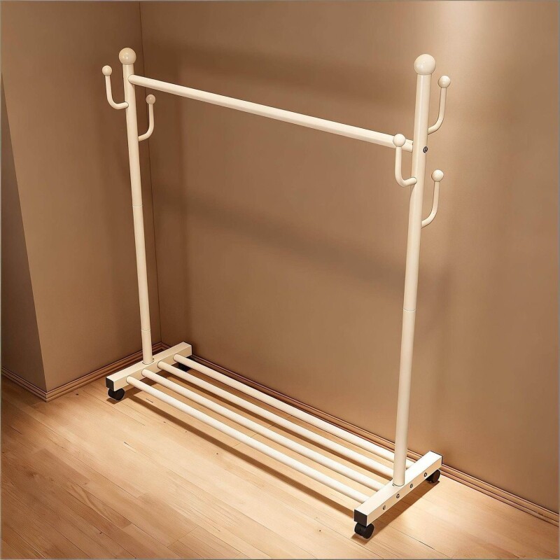 挂衣架落地卧室床边置物衣帽架宿舍阳台可移动凉衣服架子次净衣架