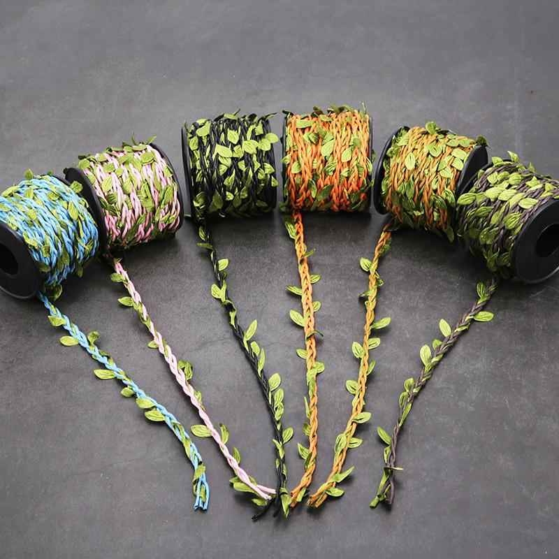 仿真藤条麻绳绿叶树叶子遮挡美化包管道电线空调水管子的装饰神器