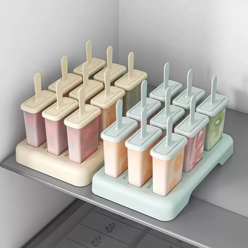 雪糕模具食品级家用做冰棍冰棒冰淇淋的磨具冻冰块盒制冰盒脱模