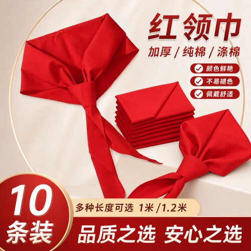红领巾小学生纯棉通用国标标准款