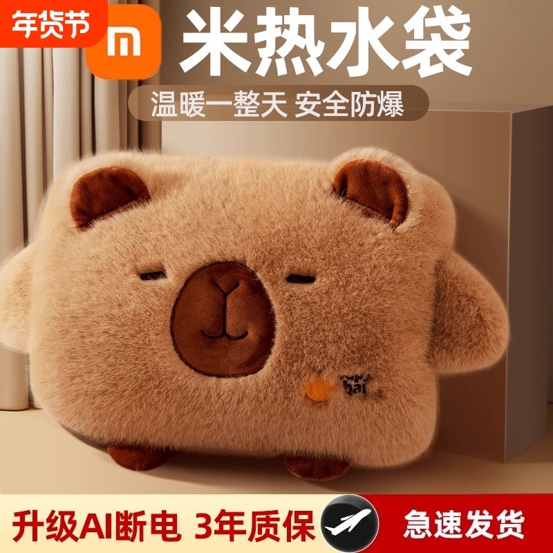 热水袋暖水袋暖手宝充电式暖宝宝毛绒女防爆热宝2025新款正品电热,居家日用,热水袋,淘宝优惠券,粉丝福利购,淘宝优惠卷