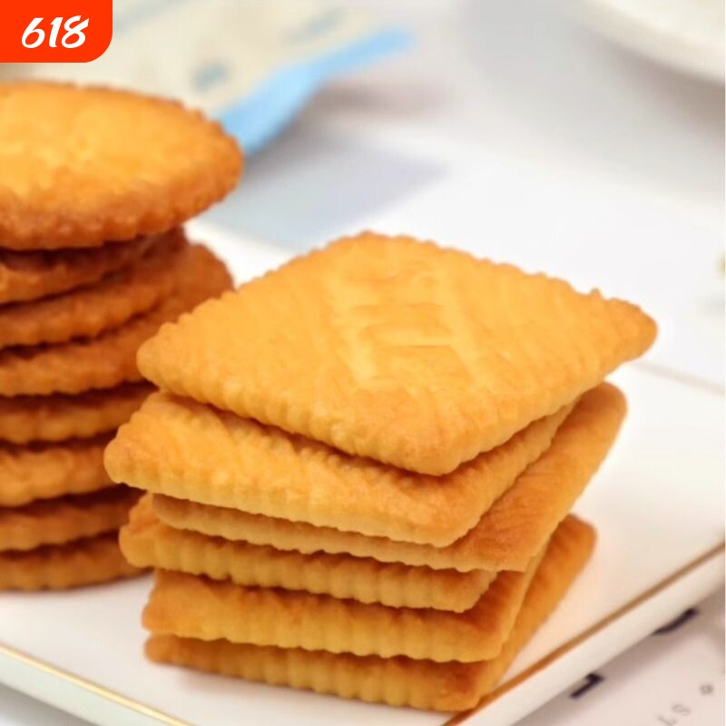 无糖食品谷悦园牛奶饼干鲜葱无蔗糖休闲零食钙奶好吃奶香健康散装