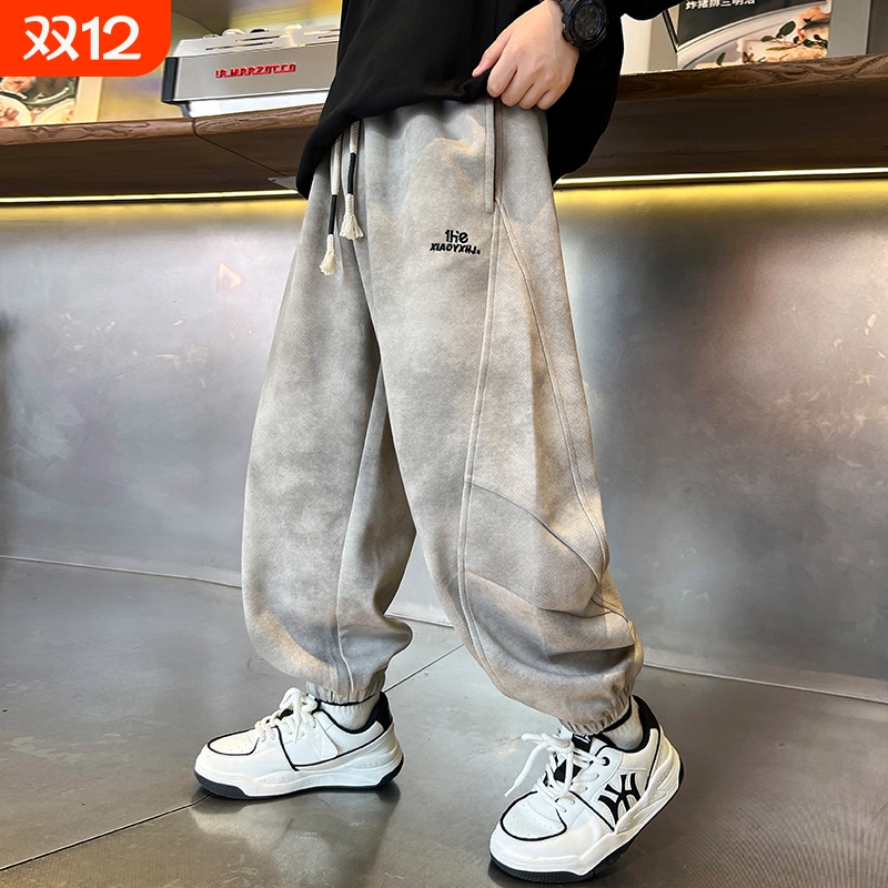 新款长裤中大童秋装休闲裤运动裤