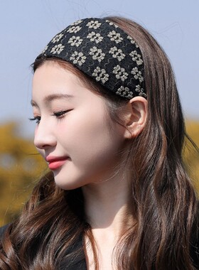 遮白发发箍女宽边洗脸发饰韩版带齿防滑头窟盖碎发发夹发带发卡