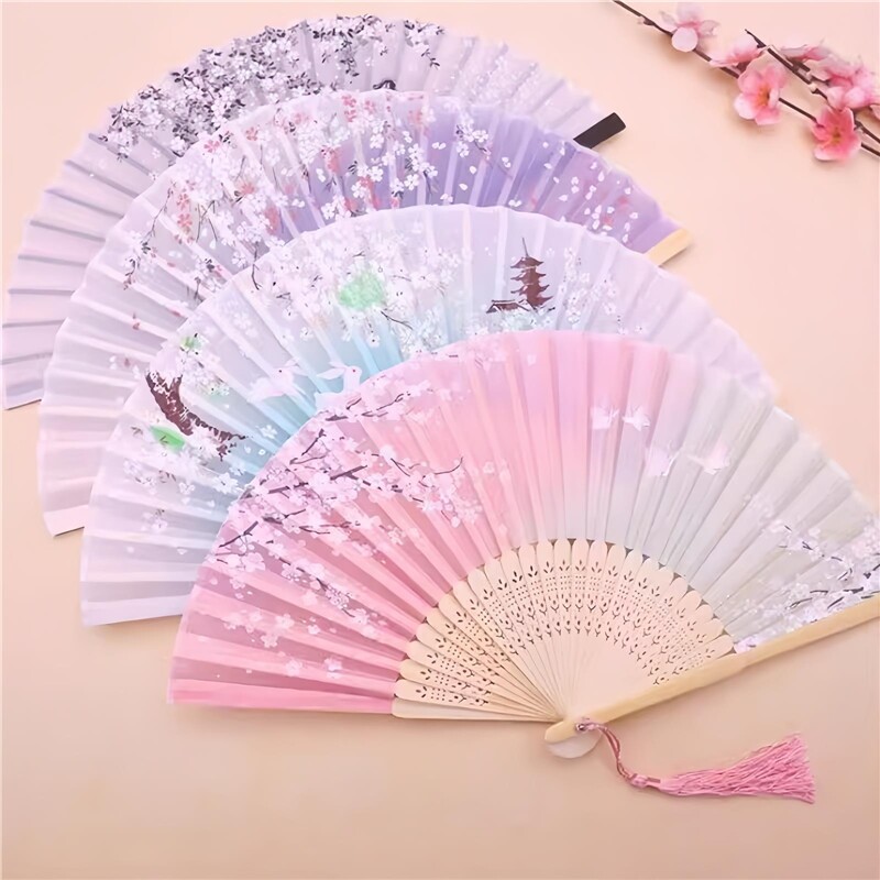 可折叠小孩子儿童扇子古风公主女童女扇子舞蹈个普通好看女孩女图片