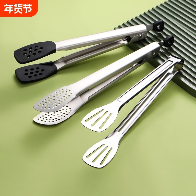 304等不锈钢食品夹牛排夹菜烤肉面包蛋糕食物夹烧烤夹子厨房防烫,厨房/烹饪用具,烧烤夹/叉/铲/针,淘宝优惠券,粉丝福利购,淘宝优惠卷