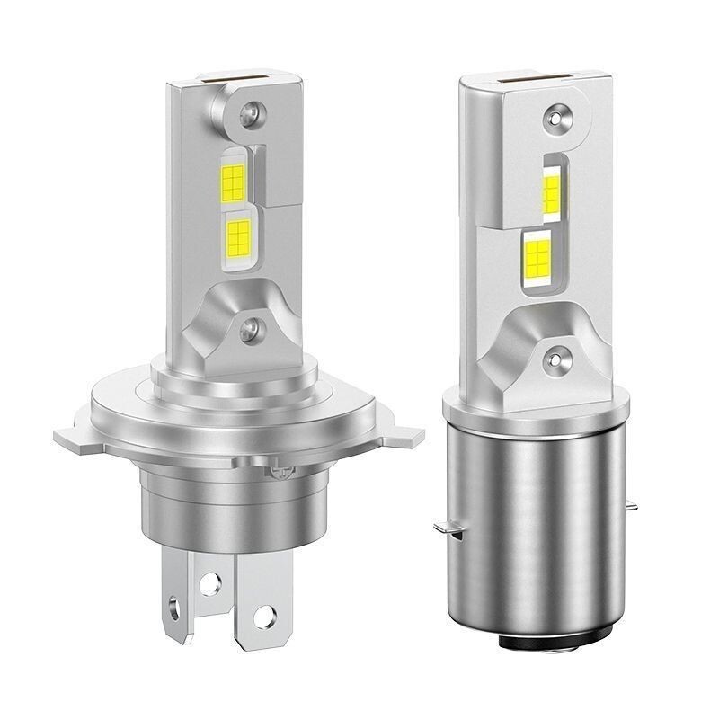 摩托车led大灯大灯泡超亮强光12v-80V内置电动车电瓶车灯泡前大灯