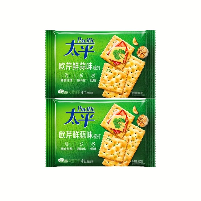 太平苏打饼干新口味100g*2袋起