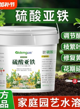硫酸亚铁花肥料喜酸植物栀子花茶花桂花水溶肥防黄叶家用肥开花