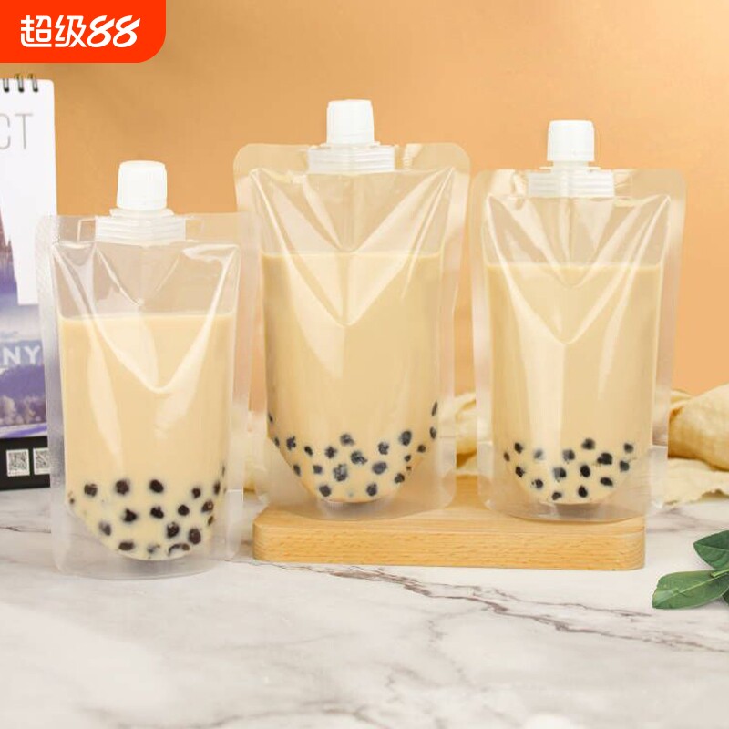 一次性豆浆袋奶茶奶油分装袋大口吸嘴袋酸梅汤打包袋中药液包装袋