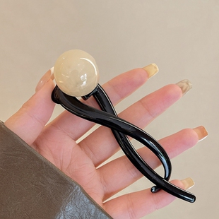 T发夹/扭扭夹A1pl200-脑后一字夹半扎头饰盘发发夹盘发扭扭夹抓夹