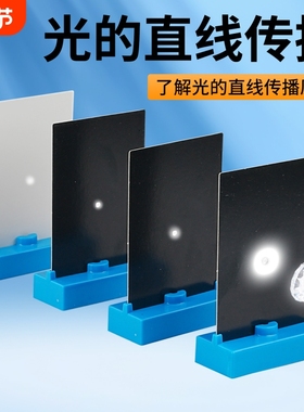 初中物理光学验证光的直线传播路径探究小学科学带孔光屏手电教具教学仪器物理实验器材光学