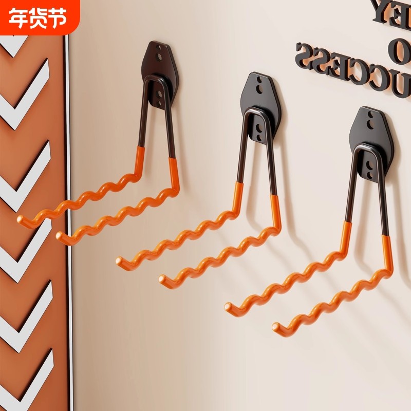 羽毛球拍展示架挂钩羽毛球免打孔陈列柜体育馆多功能羽毛球拍网架